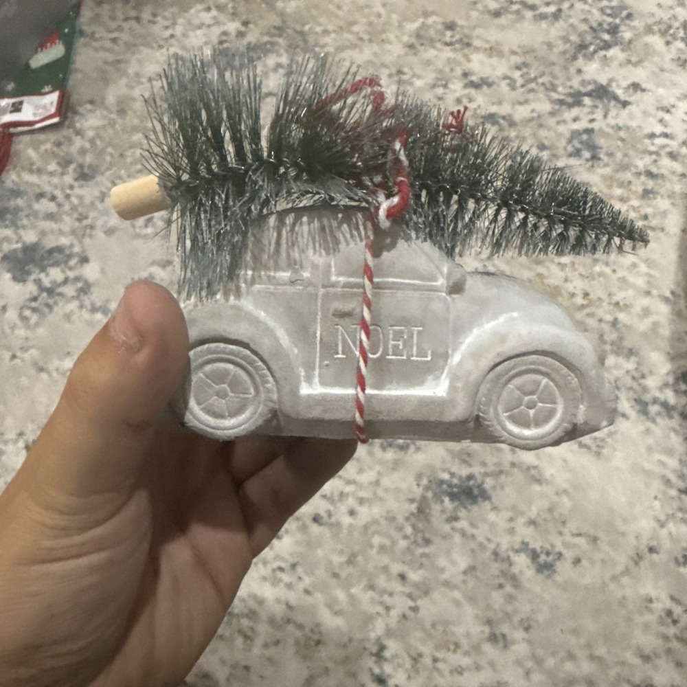 Concrete Volkswagen Christmas Decoration Door Stop